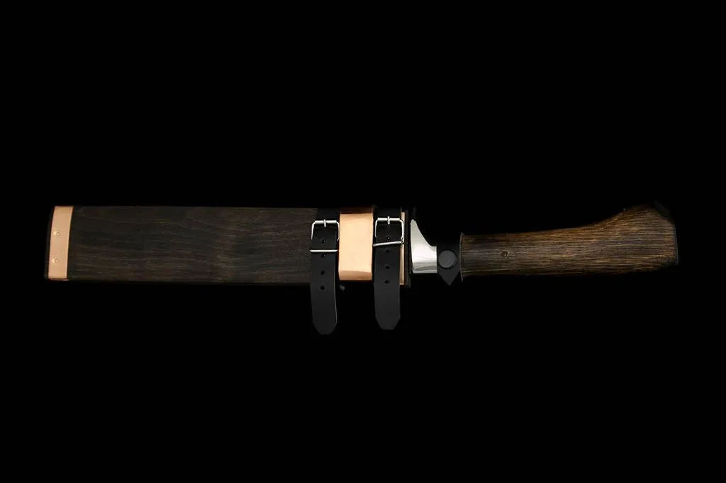 Gesshin Outdoor 210mm Blue #2 Kurouchi Ken-Nata